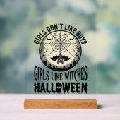 Filles comme sorcières Halloween Design Vector Vin (Neutre)