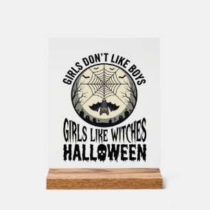 Filles comme sorcières Halloween Design Vector Vin