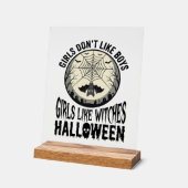 Filles comme sorcières Halloween Design Vector Vin (Angle)