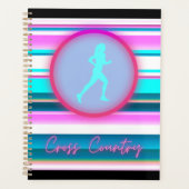 Filles Cross Country Running Rayures   (Devant)