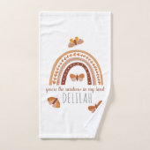 Filles Cute Boho Rainbow Motif Enfants personnalis (Serviette à main)