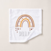 Filles Cute Boho Rainbow Motif Enfants personnalis (Gant de toilette)