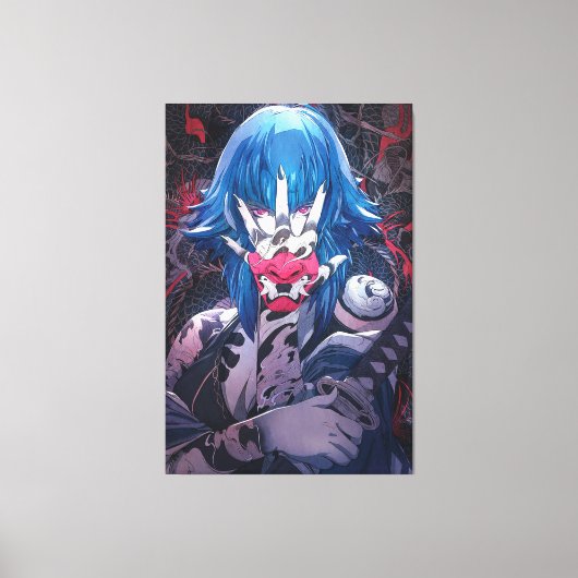 filles d'anime Toile Premium enroulée (Brillant) (Recto)