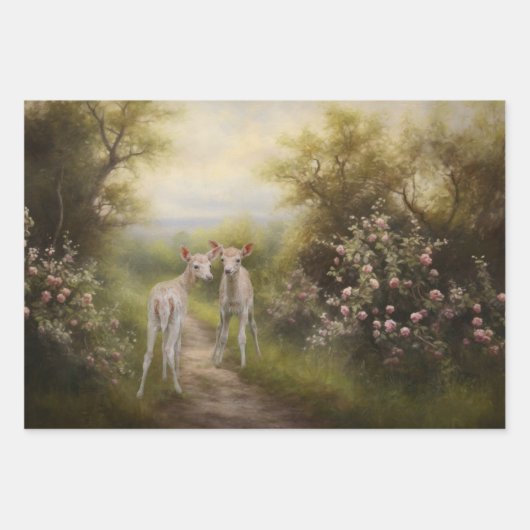 Filles Dans Le Papier De Découpage Fleur Garden (Devant 2)