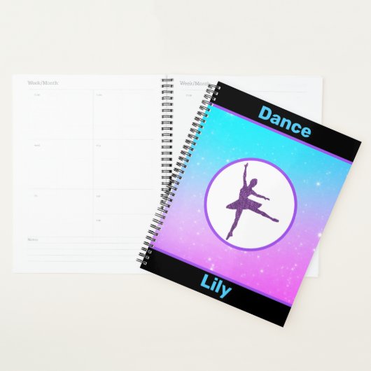 Filles Danse Pastel Personnalisé (Devant avec enveloppe)