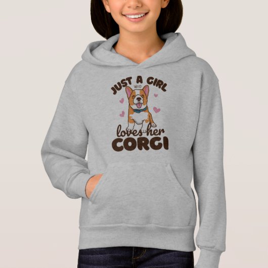 Filles de chien Corgi disant (Devant)