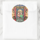 Filles De Neige De Noël Avec Stickers Chat (Sac)