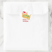 Filles De Neige De Noël Avec Stickers Chat (Sac)