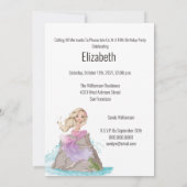 Filles De Sirène Sous La Mer Invitation Anniversai (Dos)