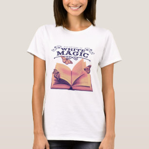 Filles de T-shirt magique blanc