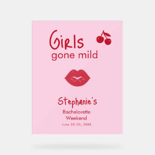 Filles Devenues Douces Rose et Rouge Cerise Enterr