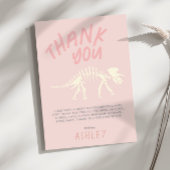 Filles Dinosaur Fossile Anniversaire Rose Merci