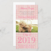 Filles Diplômée supérieure de 2011 Carte photo (Devant / Derrière)