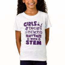 Filles Dream STEM Science Math Technologie Tshirt