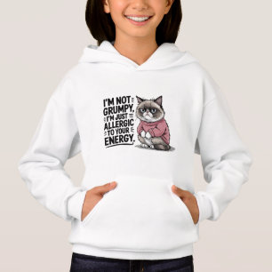 Filles drôles sarcasme grincheux art de mots chat 