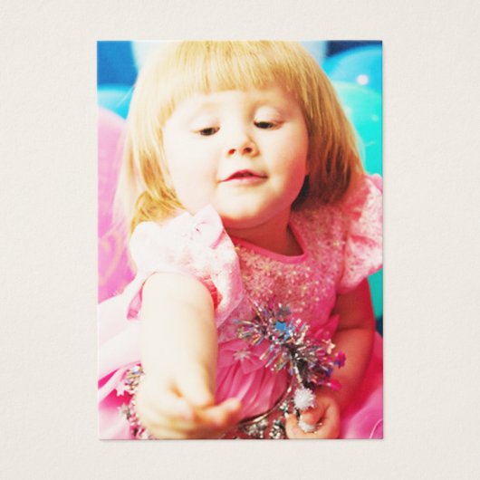 Filles d'un an Cartes photos d'anniversaire (Devant)