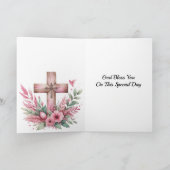 Filles Élégante Carte de confirmation Grand-fille (Intérieur)