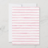 Filles Elephant Princesse Baby Douche Invitations (Dos)