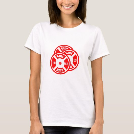 Filles et maths - T-shirt drôle pour femmes à la s (Devant)