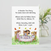 Filles et papillons Invitations au jardin du Tea P (Debout devant)