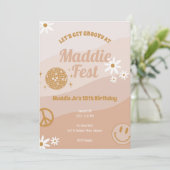 Filles Festival Super Vibes Invitation Anniversair (Debout devant)