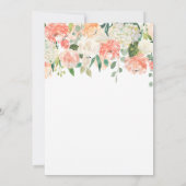 Filles florales peintes douces 21e Invitation d'an (Dos)