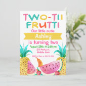 Filles Frutti Deux-tti 2e Invitation anniversaire (Debout devant)