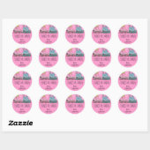 Filles funky Roller Skating Faver Stickers (Feuille)