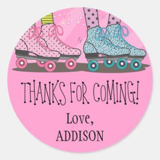 Filles funky Roller Skating Faver Stickers