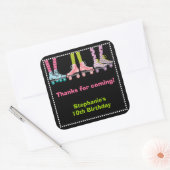 Filles funky Roller Skating Faver Stickers | Grand (Enveloppe)