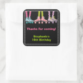 Filles funky Roller Skating Faver Stickers | Grand (Sac)