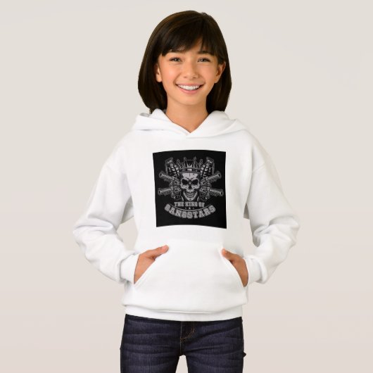 Filles Gangstar Pullover Sweat - shirt à capuche & (Devant entier)