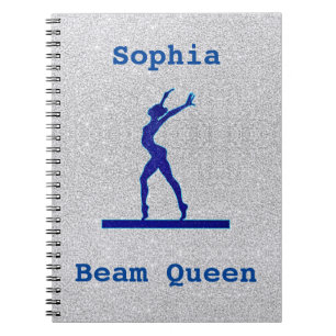 Filles Gymnastique Beam Queen Spiral Carnet photo