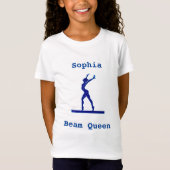 Filles Gymnastique Beam Queen T-Shirt (Devant)