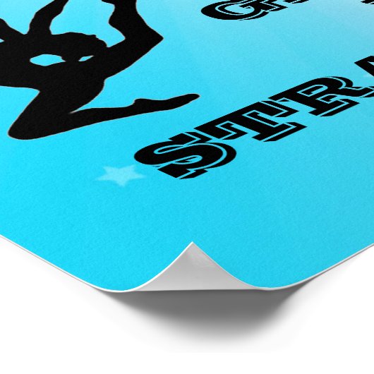 Filles Gymnastique Compétences Mots-croisés Poster (Coin)