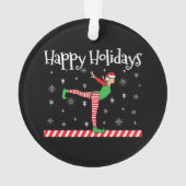 Filles Gymnastique Elfe de Noël (dos)