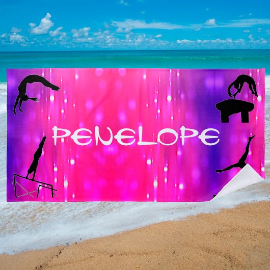 Filles Gymnastique Événements Plage Serviette