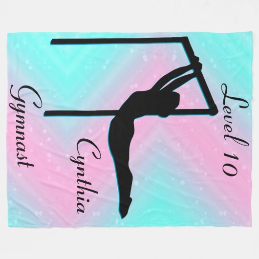 Filles Gymnastique Niveau 10 Couverture en polaire (Devant (Horizontal))