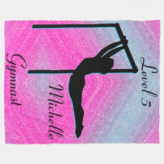 Filles Gymnastique Niveau 5 Couverture en polaire (Devant (Horizontal))