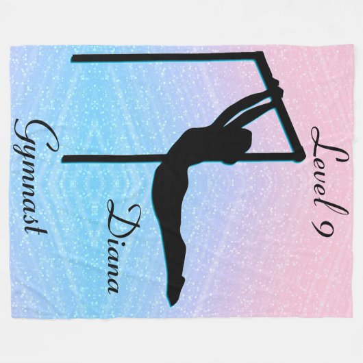 Filles Gymnastique Niveau 9 Couverture en polaire (Devant (Horizontal))