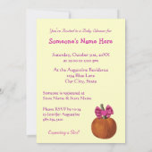 Filles Halloween Baby Shower Invitations (Dos)