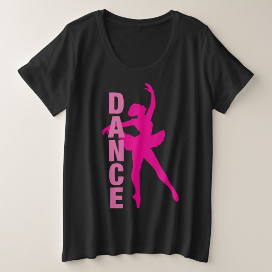 Filles Hot rose Ballerina Danse (Design devant)