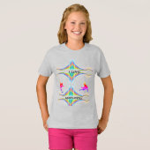 Filles I Love GYMNASTICS T-SHIRT (Devant entier)