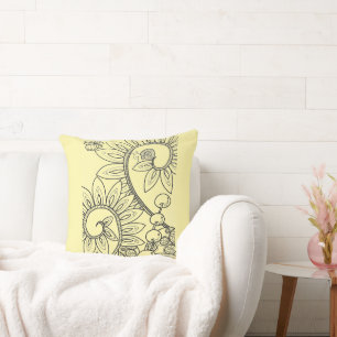 Filles imaginaire escargot en vichy coussin