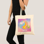 Filles Imaginaire licorne ajouter nom sac fourre-t (Devant (produit))