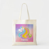 Filles Imaginaire licorne ajouter nom sac fourre-t