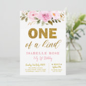 Filles invitation de premier anniversaire, Parties (Debout devant)