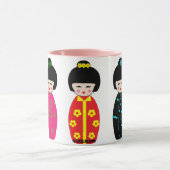 Filles japonaises de la tasse 3 (Centre)