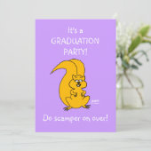 Filles Jardin Graduation Party Invitations amusant (Debout devant)