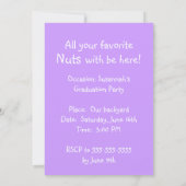 Filles Jardin Graduation Party Invitations amusant (Dos)